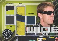2011 Press Pass Racing 4 Wide Memorabilia Card