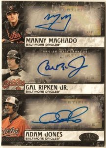 2016 Topps Tier One Triple Autograph