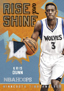 2016-17 Panini NBA Hoops Kris Dunn Rise and Shine Relic