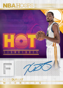 2016:17 Panini NBA Hoops Kevin Durant Hot Signatures Card