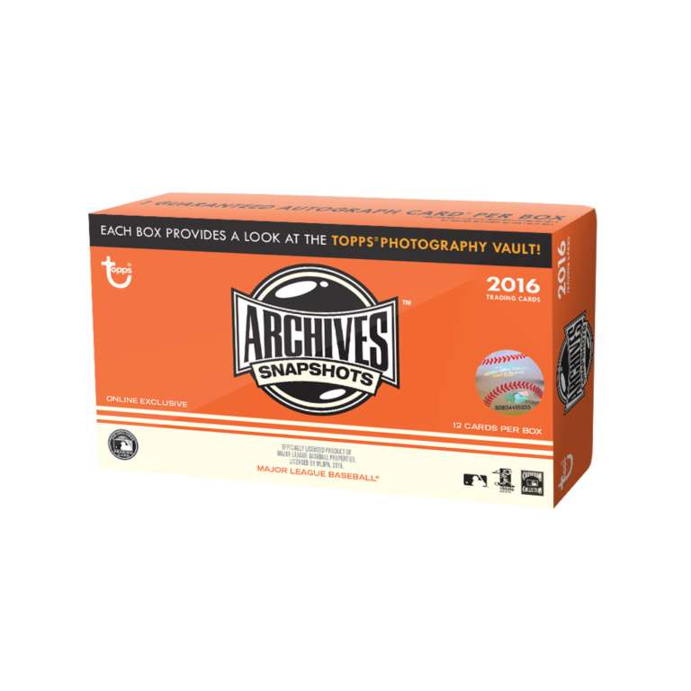 2016 Topps Archives Snapshots Baseball Checklist