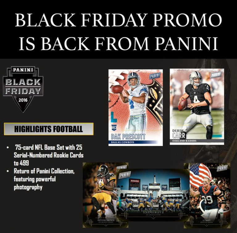 2016 Panini Black Friday Packs