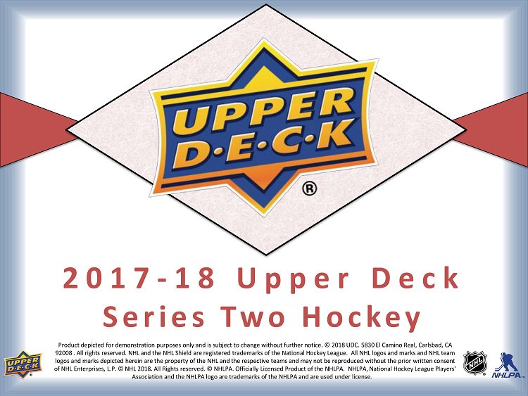 2017/18 Upper Deck Series 2 Hockey Checklist