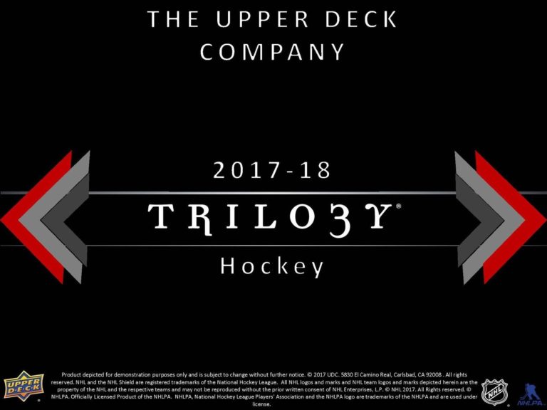 2017/18 Upper Deck Trilogy Hockey Checklist