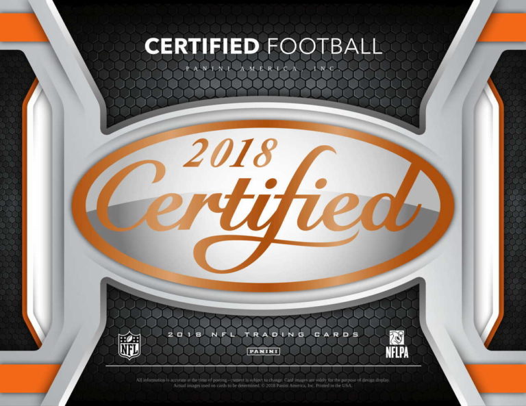 2018 Panini Certified Football Checklist