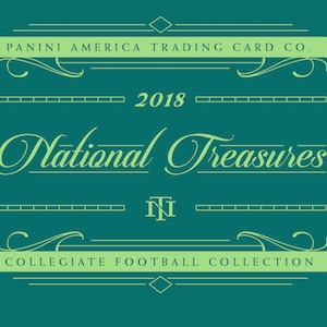 2018 Panini National Treasures Collegiate Football Checklist