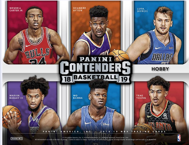 2018/19 Panini Contenders Basketball Checklist
