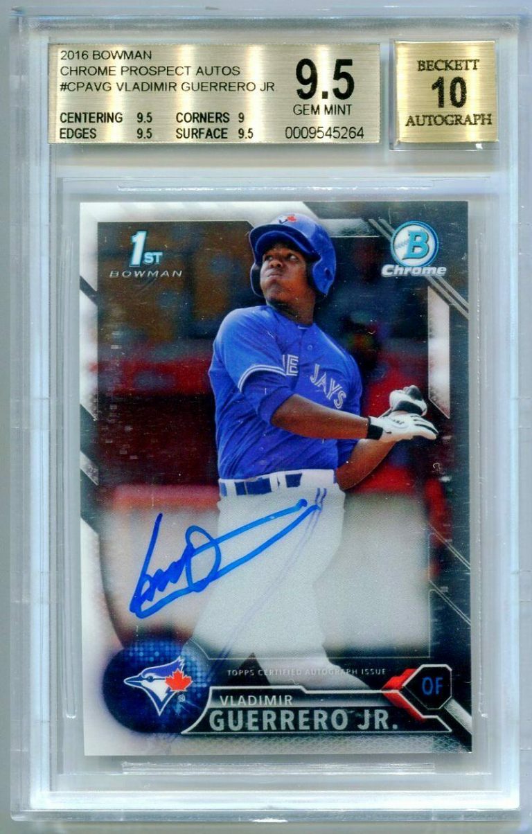 2016 Bowman Chrome Vladimir Guerrero Jr. Autograph Price Guide