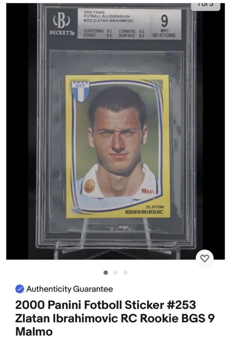Scammer Fools BGS Grading on Soccer Stickers
