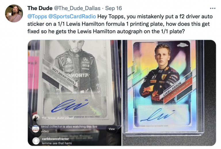 Recent Topps & Panini QC Disasters