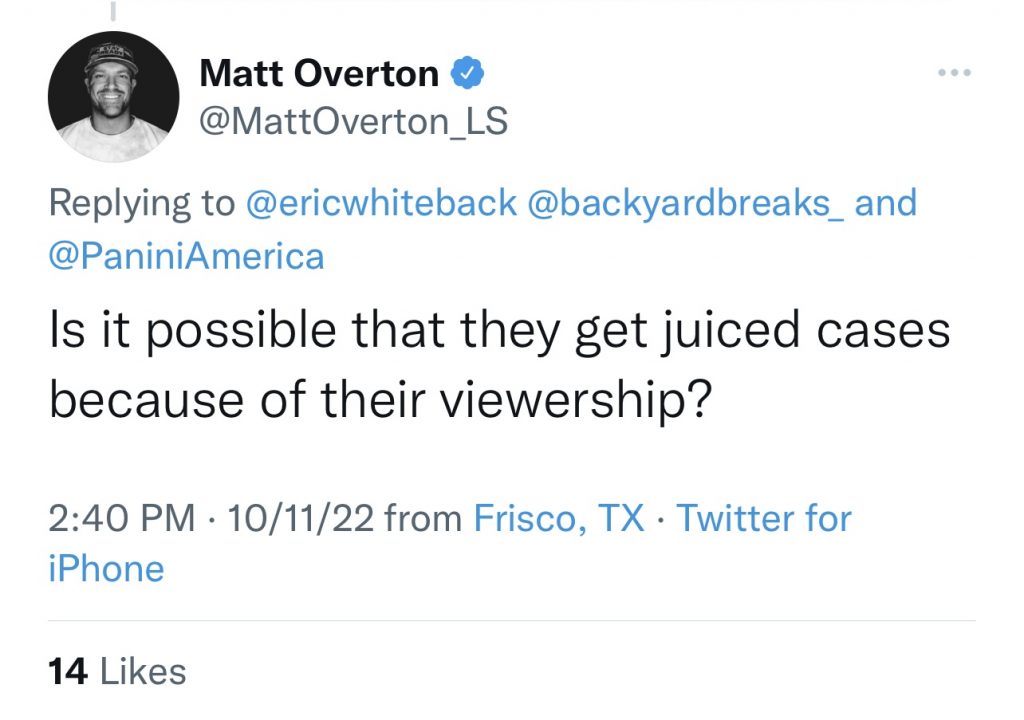 Matt Overton Tweet Backyard Breaks