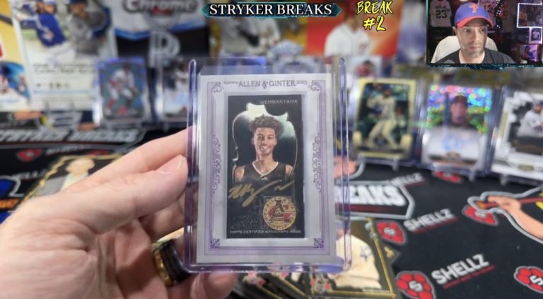 Stryker Breaks Drama: The Controversial Call on a Rare Victor Wembanyama Card!