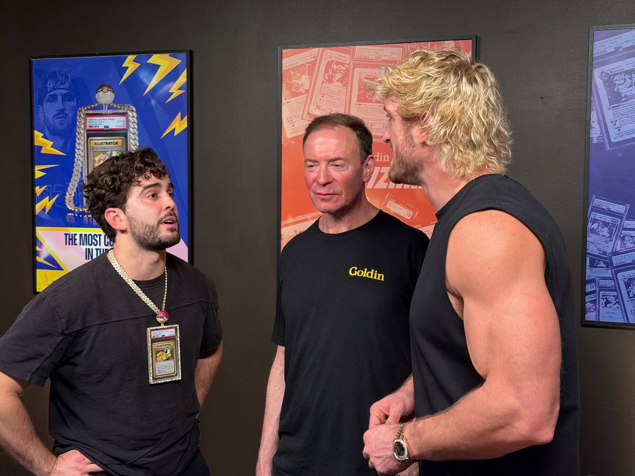 AJ Scaramucci, Ken Goldin, and Logan Paul