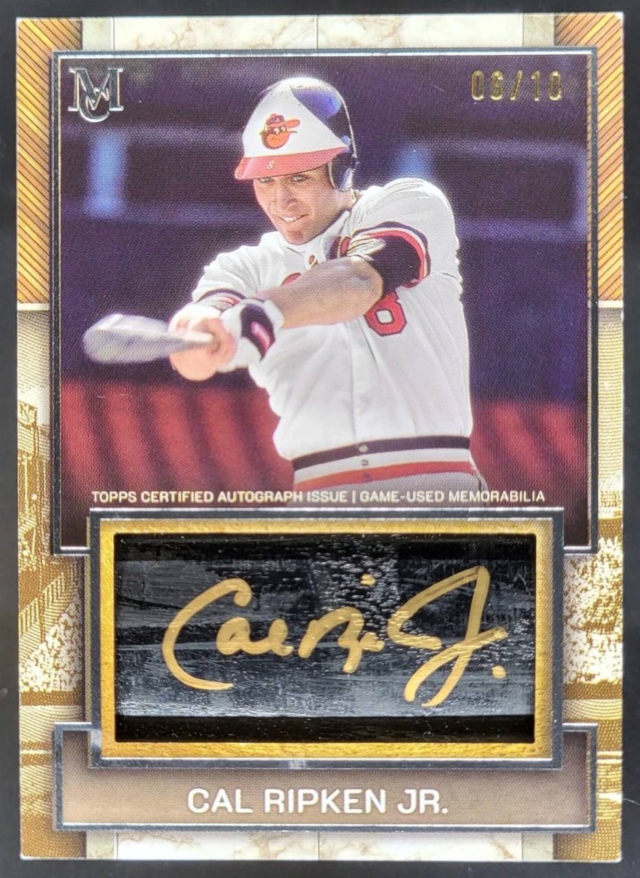 Cal Ripken Jr. Autographed Jumbo Lumber Bat Relic