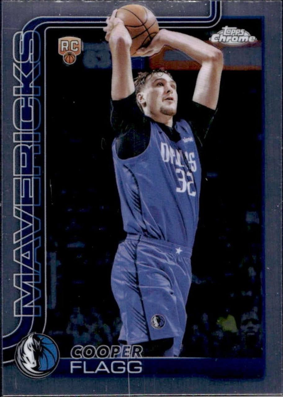 Cooper Flagg 2025-26 Topps Chrome Base Rookie Card