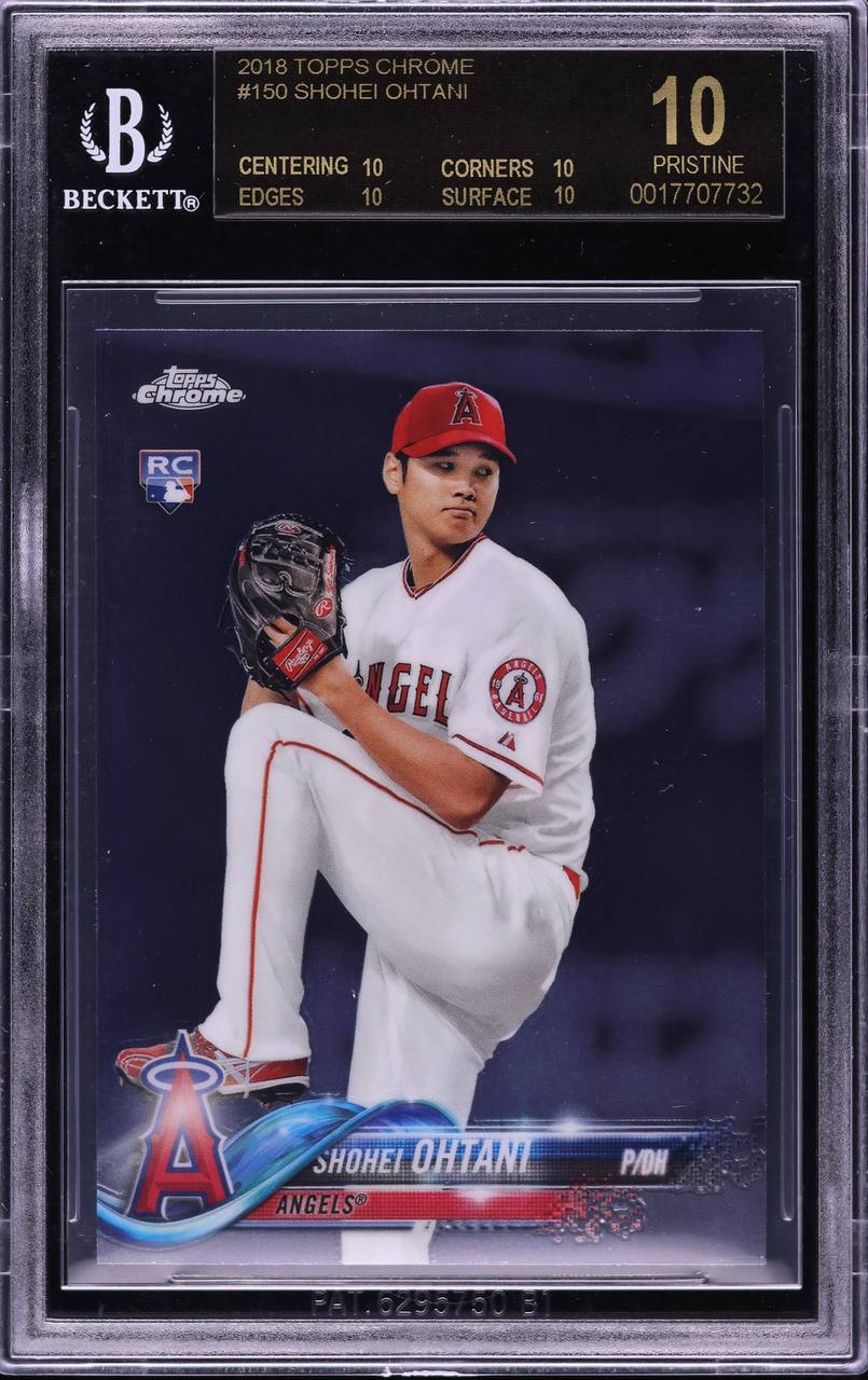 Shohei Ohtani 2018 Topps Chrome BGS Pristine 10