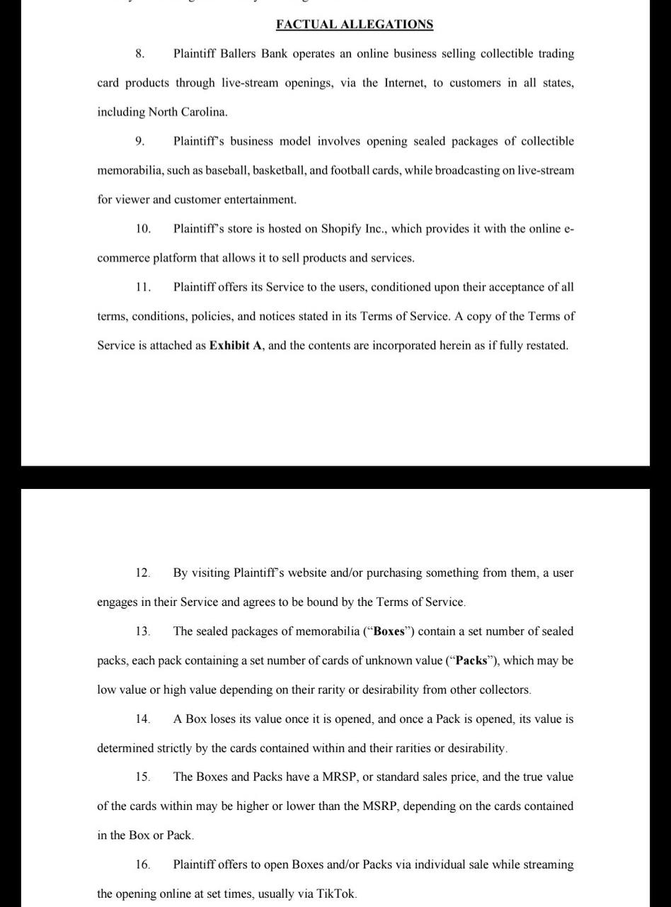 Ballers Bank complaint page 2