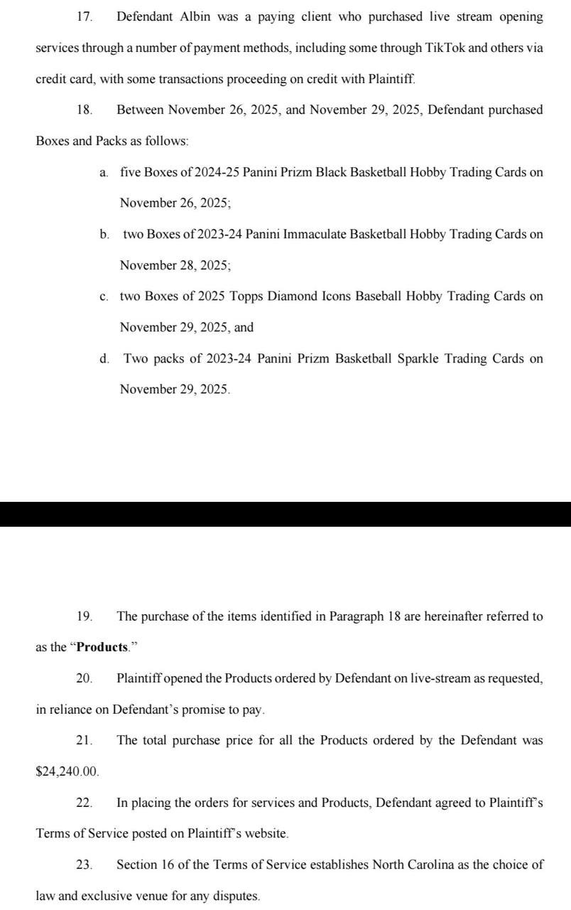 Ballers Bank complaint page 3