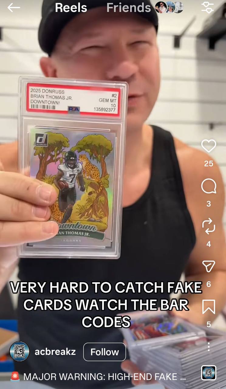 Counterfeit Brian Thomas Jr PSA slab