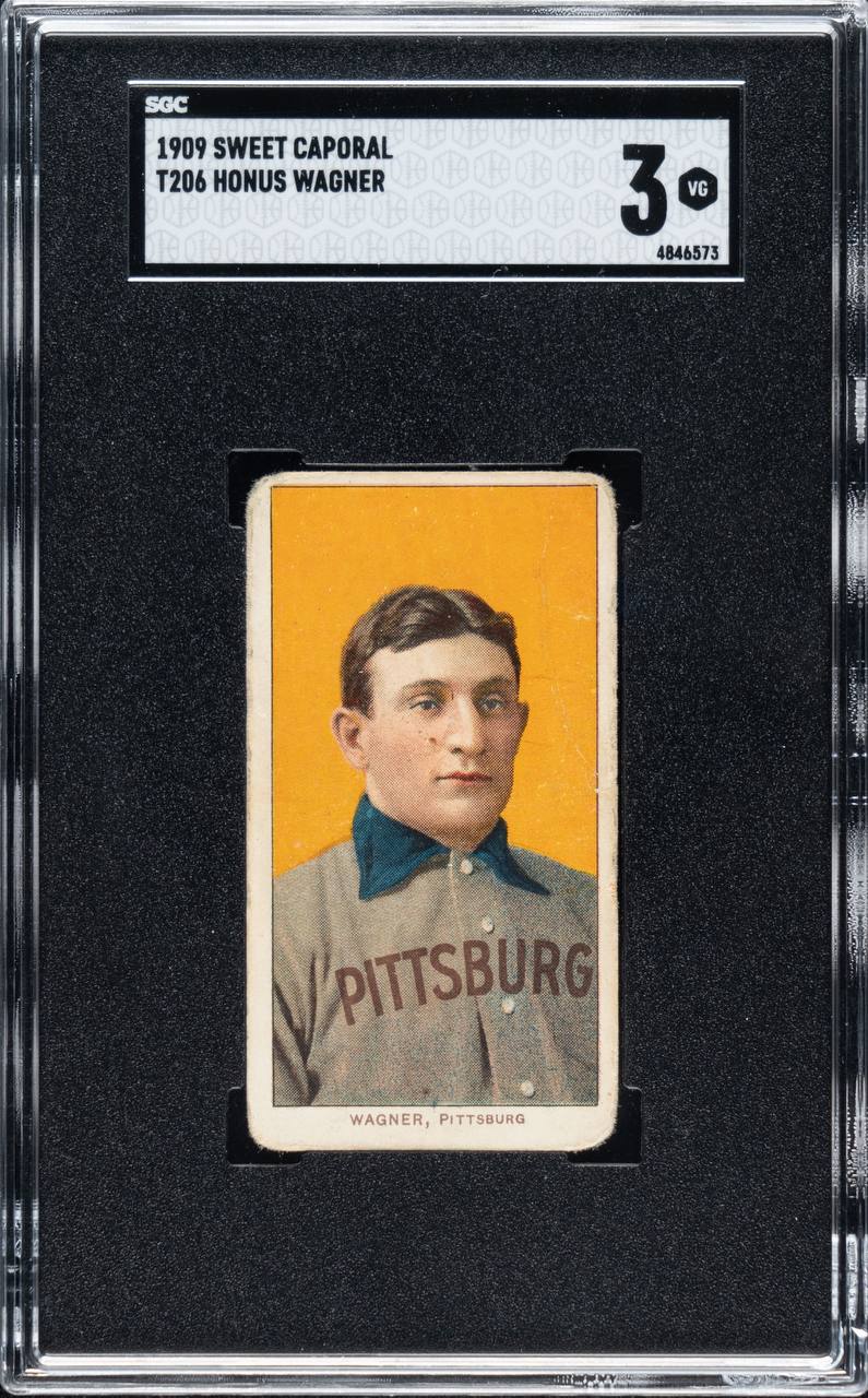 1909-1911 T206 White Border Honus Wagner graded SGC VG 3