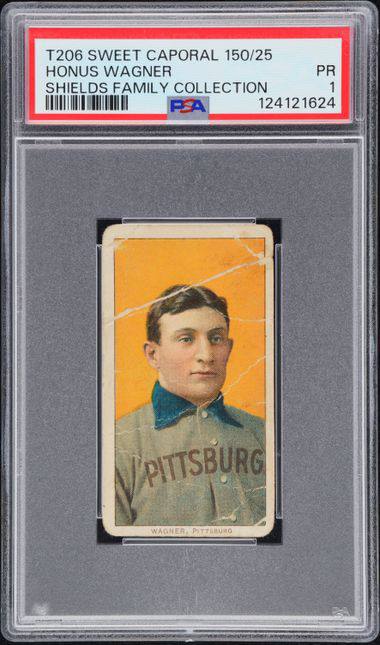 1909-11 T206 White Border Honus Wagner Sweet Caporal 150/25 graded PSA PR