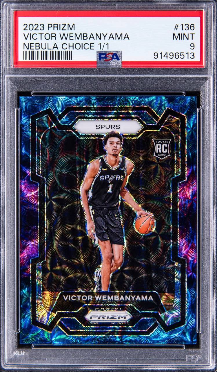 Wembanyama Prizm Nebula PSA 9