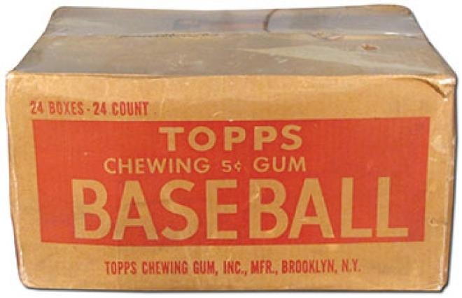Original 1952 Topps case box