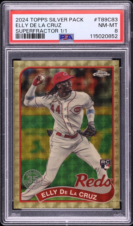 2024 Topps Silver Pack '89 Chrome Promo Elly De La Cruz 1/1 RC