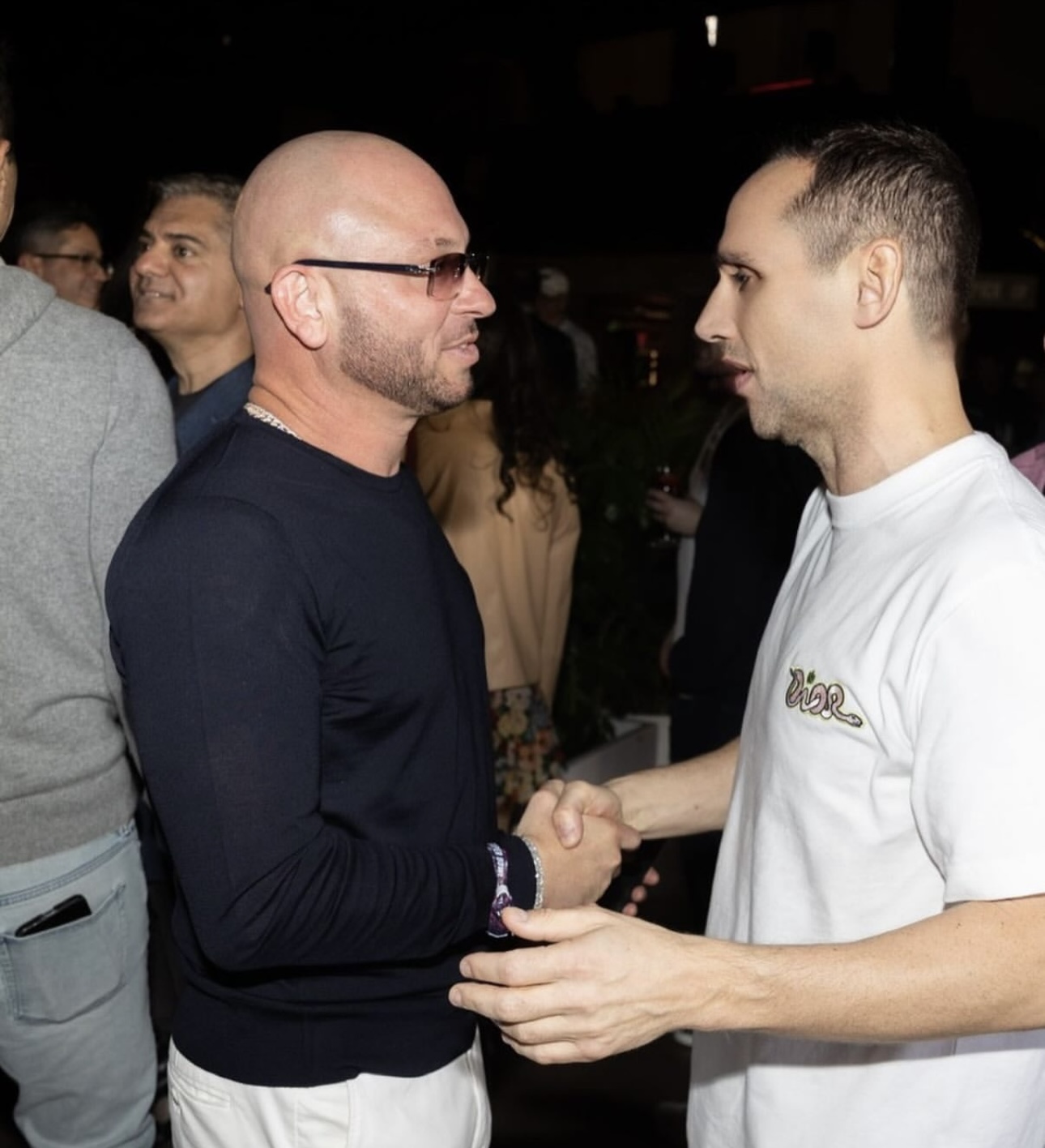 Shyne150 (Matthew Traun Allen) with Fanatics CEO Michael Rubin