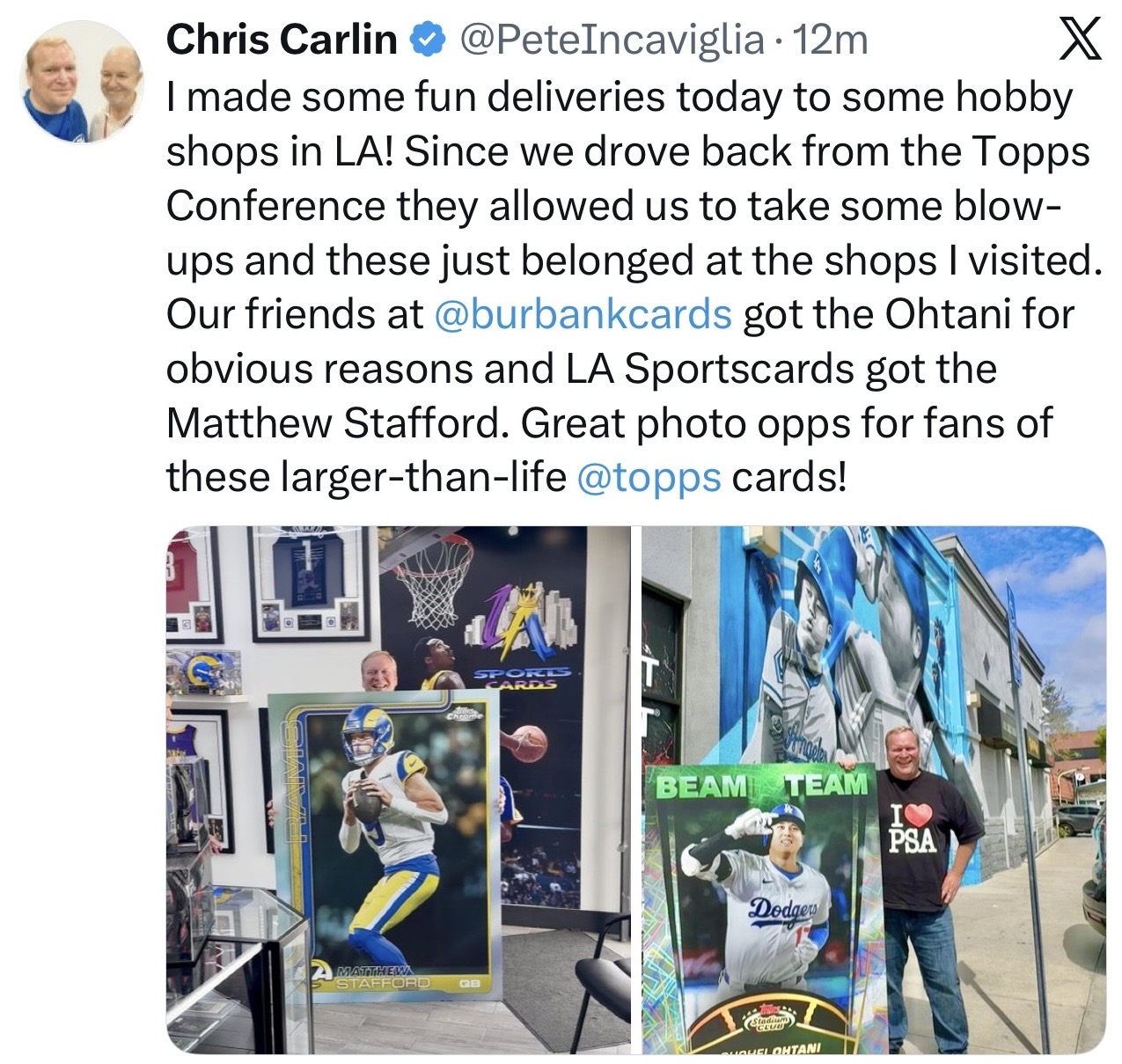 Chris Carlin X post