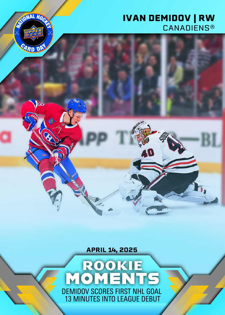 2026 National Hockey Card Day Ivan Demidov Rookie Moments Bonus Card