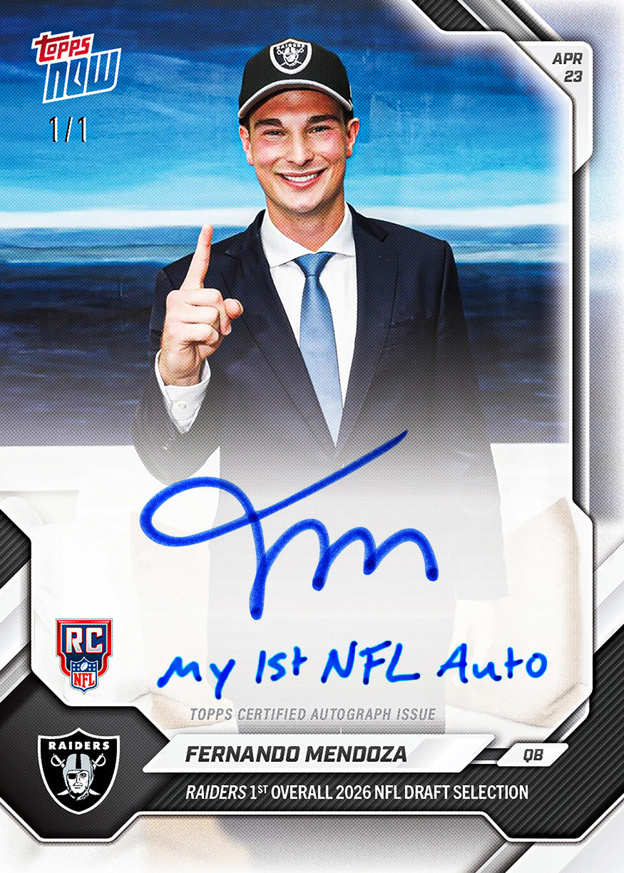 Topps Now NFL Draft autograph parallel